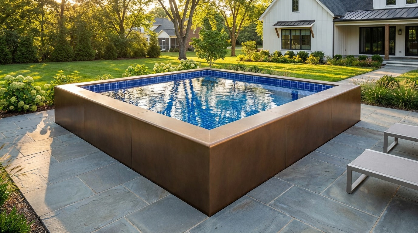 12 x 12 Canyon Bronze Blue Matrix Architectural Pool