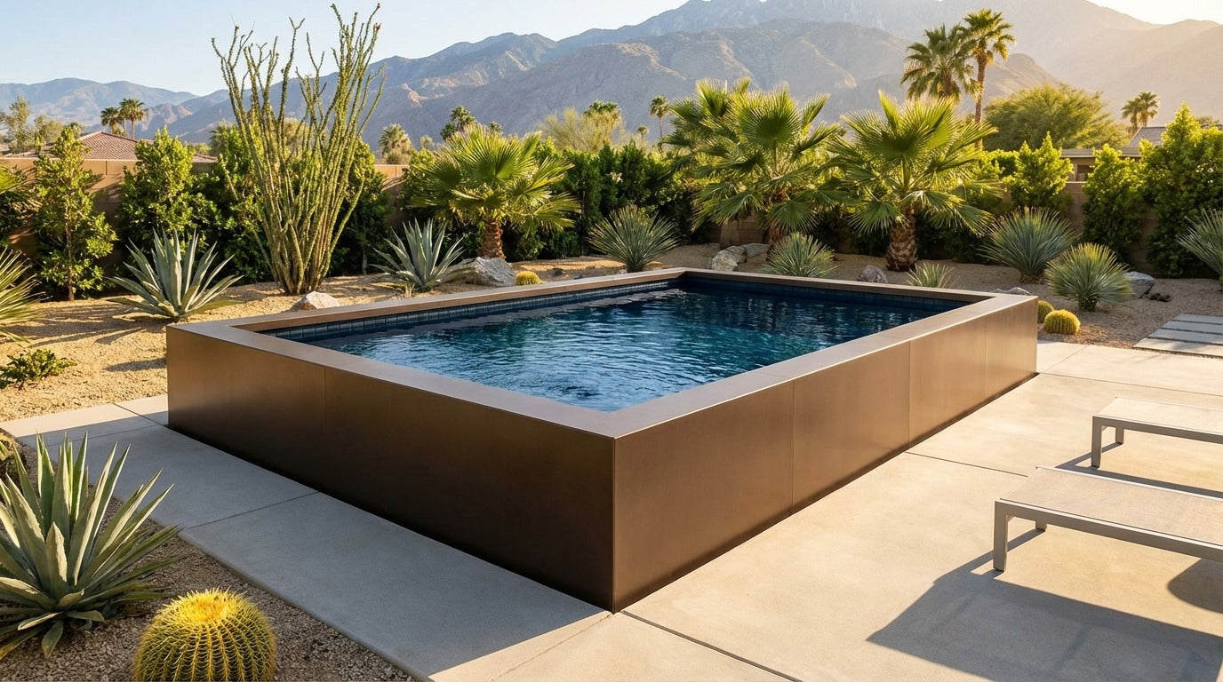 12 x 16 Canyon Bronze Black Sapphire Architectural Pool