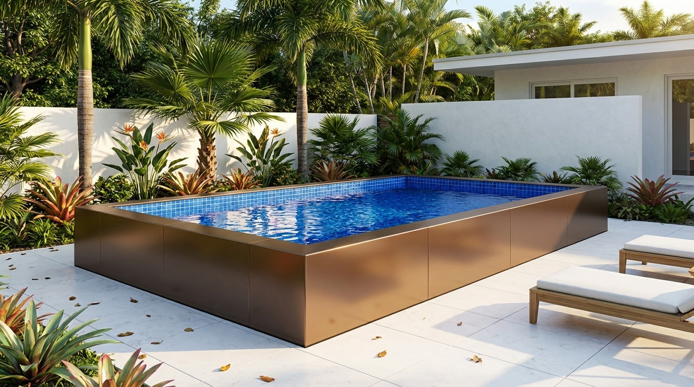 12 x 16 Canyon Bronze Blue Matrix Architectural Pool