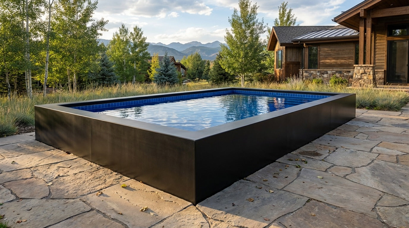 12 x 16 Midnight Black Blue Matrix Architectural Pool