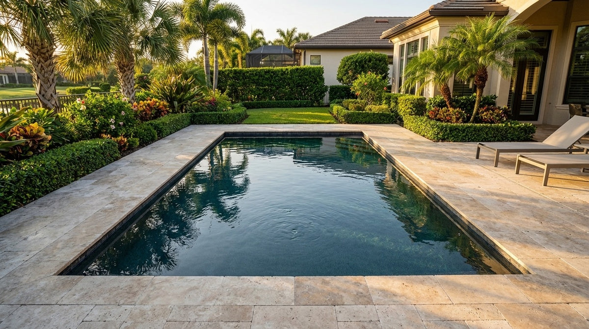 12 x 20 Titanium Stone Inground Steel Pool
