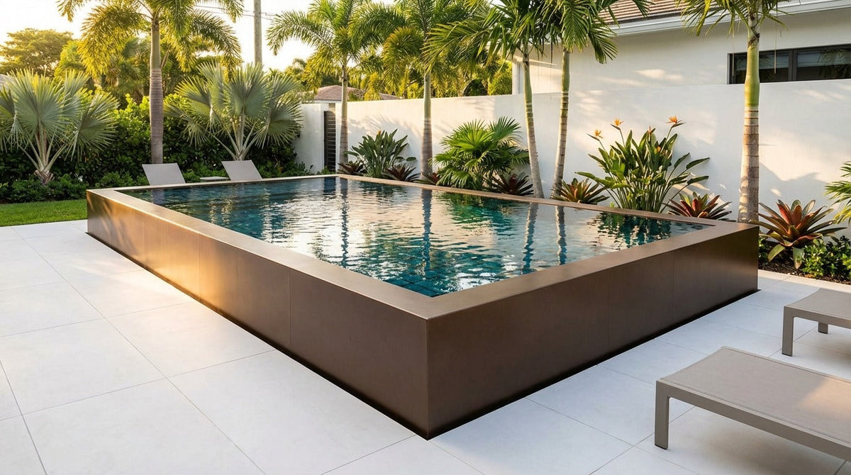 12 x 20 Canyon Bronze Black Sapphire Architectural Pool