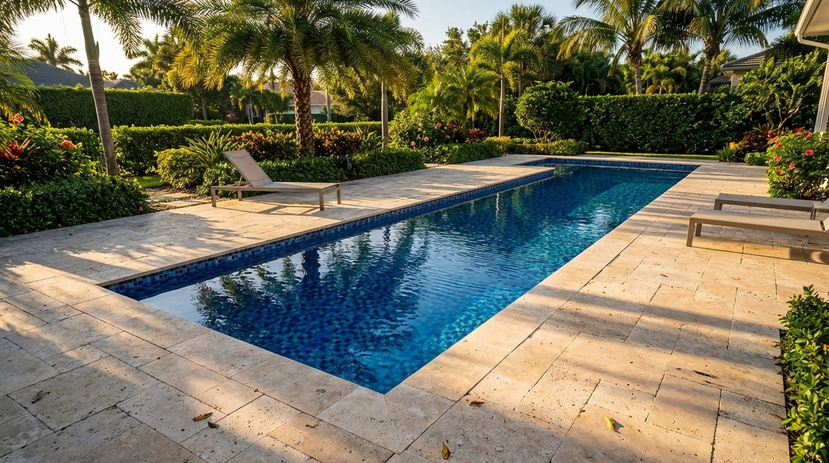 12 x 44 Mystic Blue Inground Steel Pool
