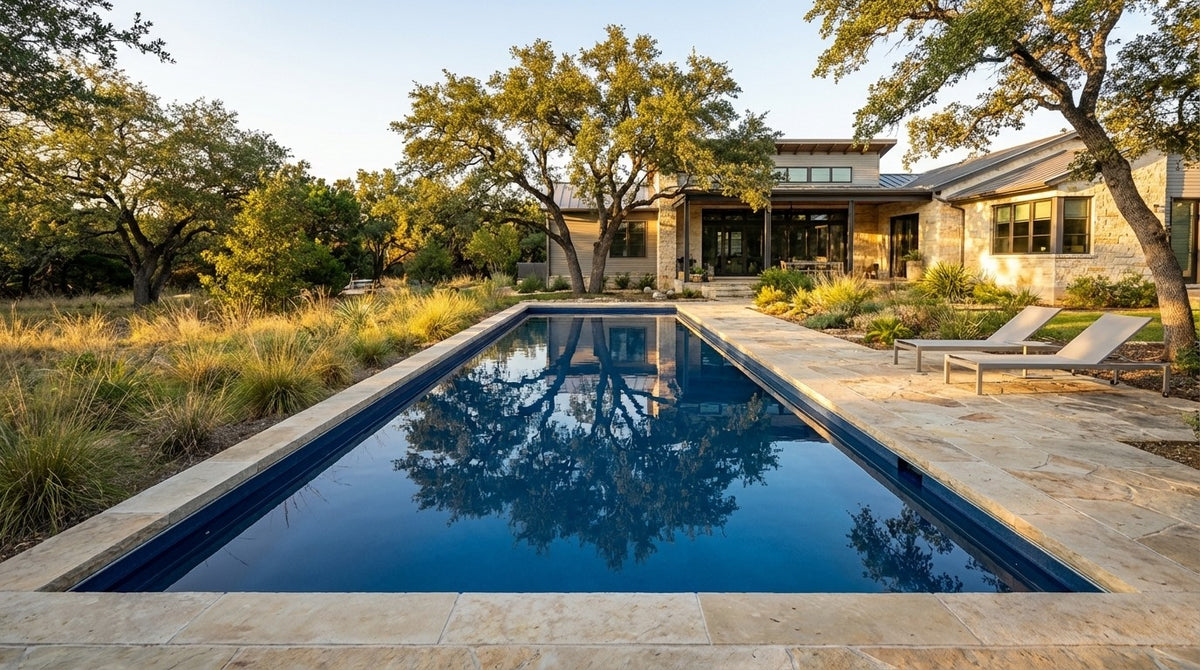 12 x 44 Deep Sea Blue Inground Steel Pool