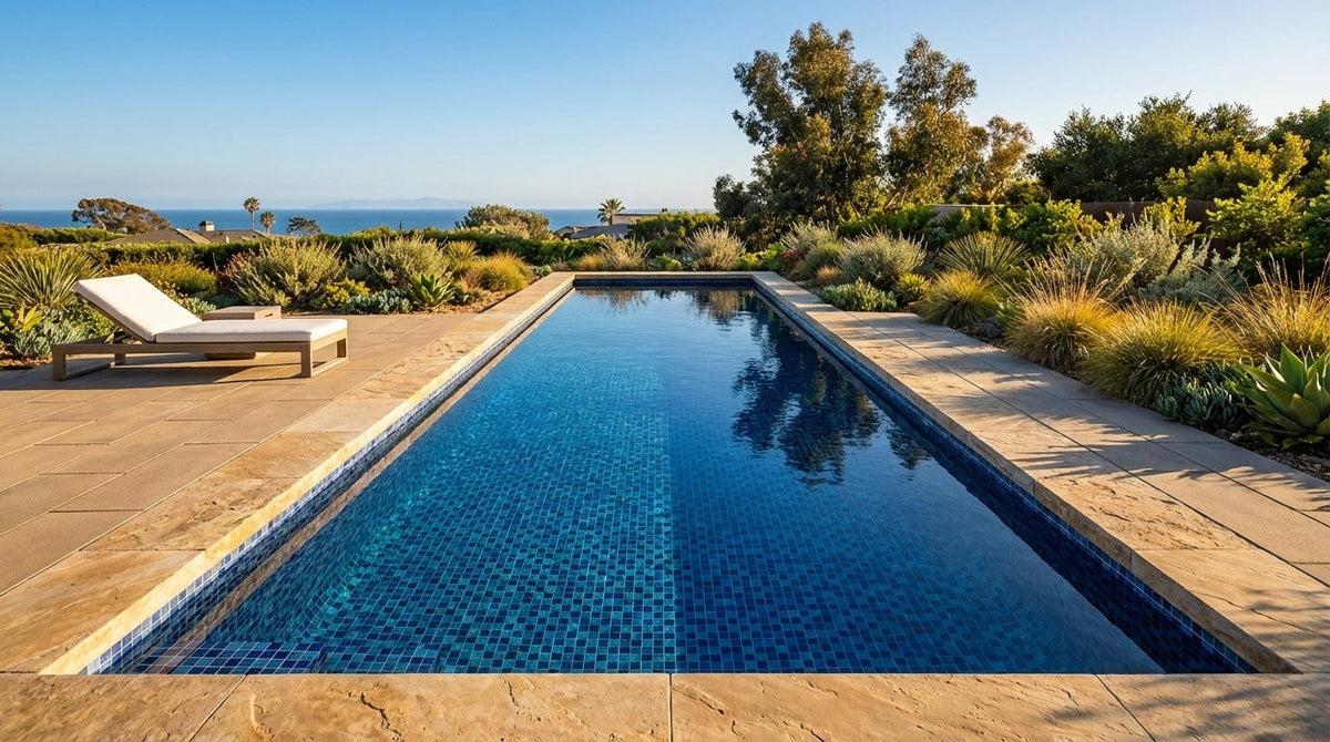 12 x 48 Mystic Blue Inground Steel Pool