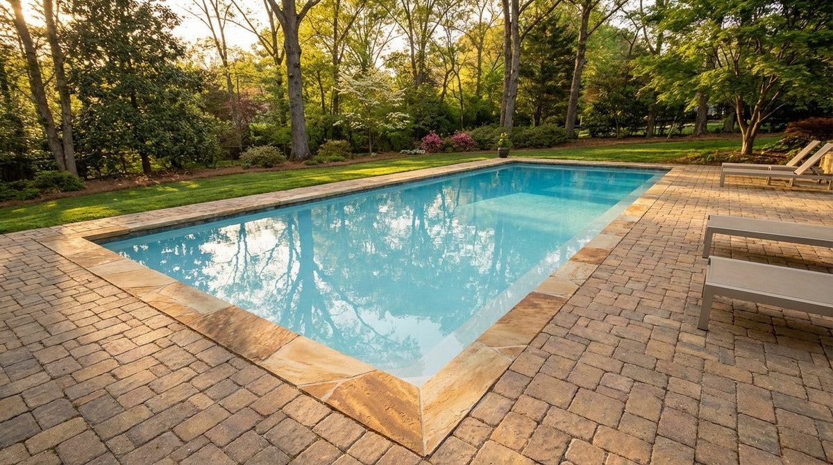 12 x 48 Aqua Blue Inground Steel Pool