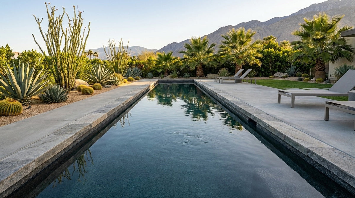 12 x 52 Titanium Stone Inground Steel Pool