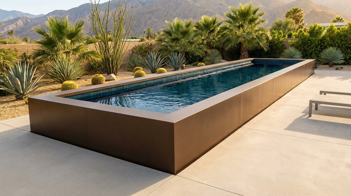 12 x 52 Canyon Bronze Black Sapphire Architectural Pool