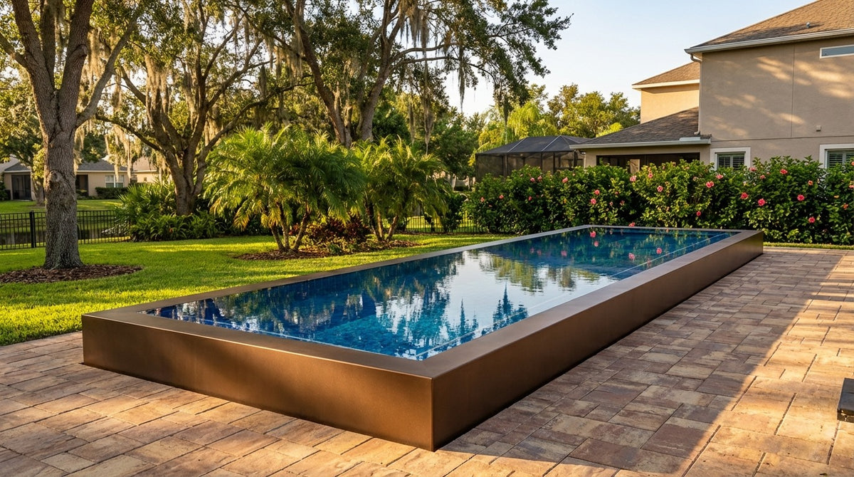 12 x 52 Canyon Bronze Blue Matrix Architectural Pool