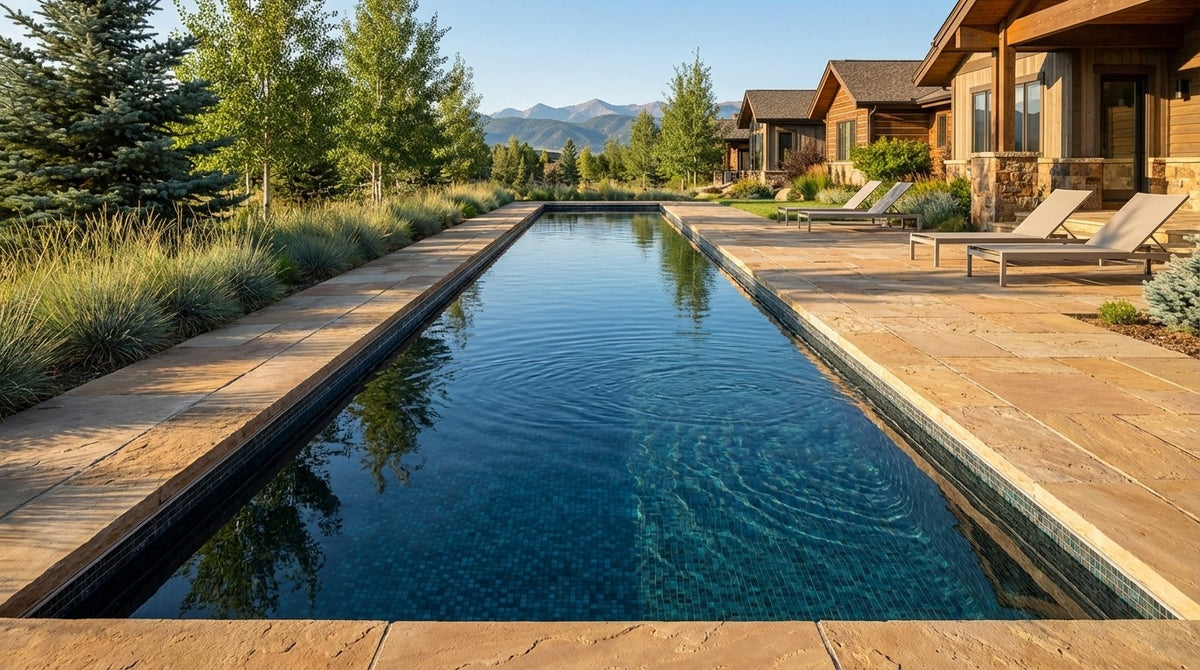 12 x 60 Black Sapphire Inground Steel Pool