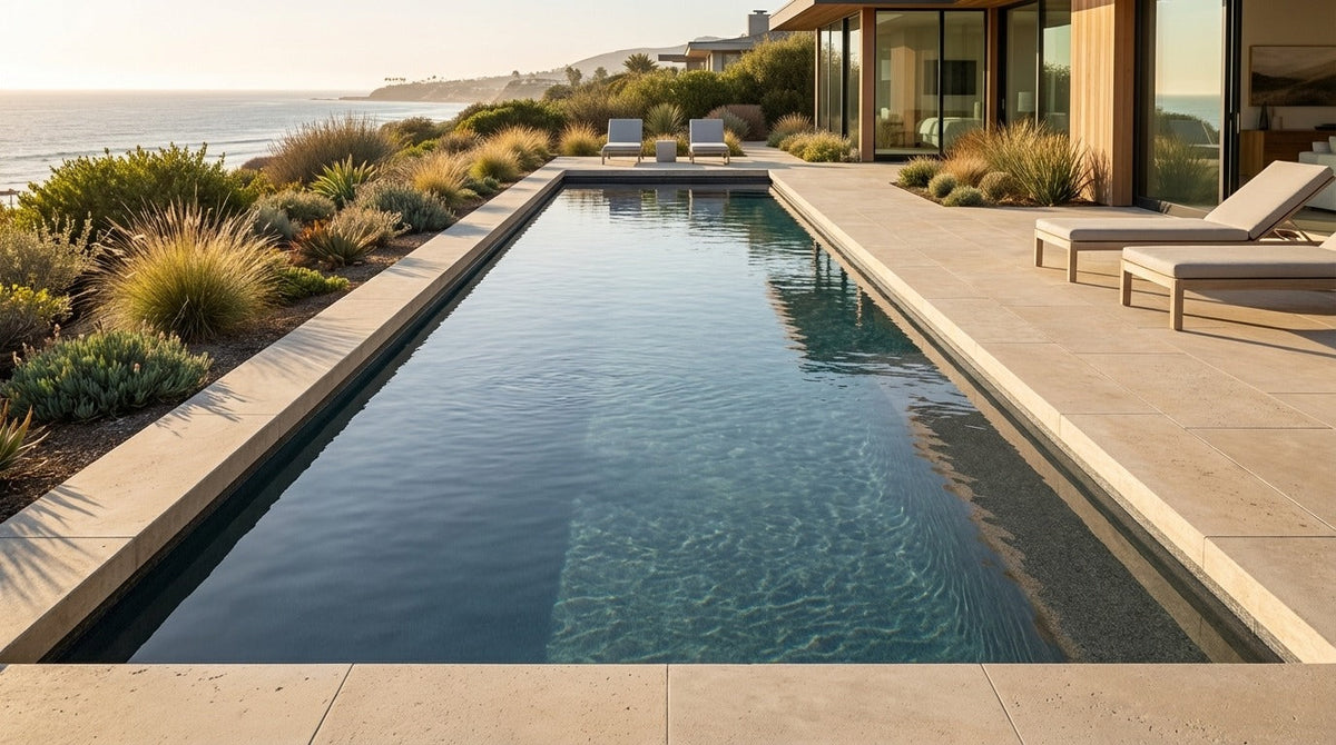 12 x 60 Titanium Stone Inground Steel Pool