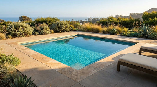 16 x 16 Blue Topaz Inground Steel Pool