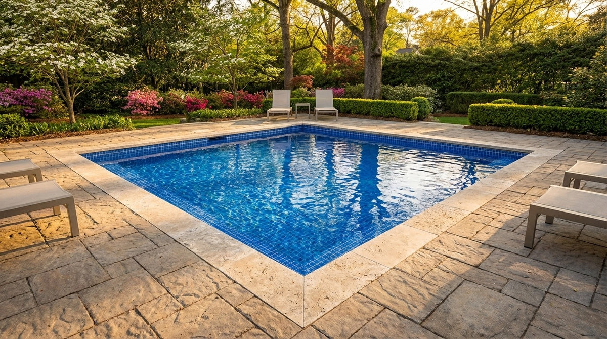 16 x 16 Blue Matrix Inground Steel Pool