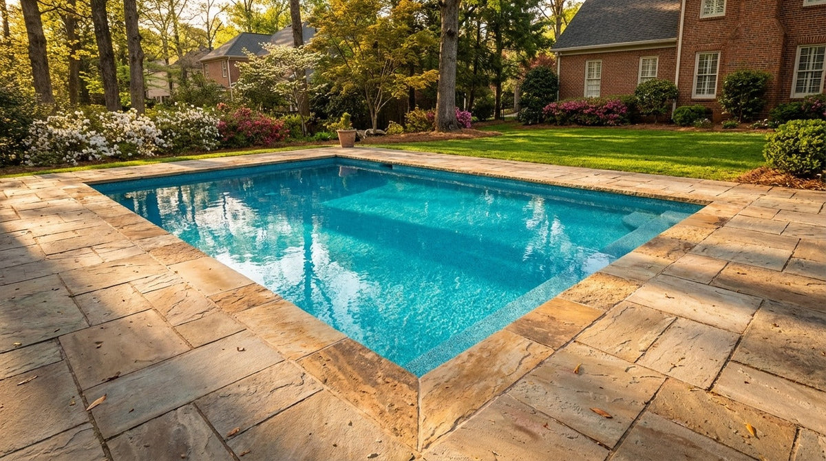 16 x 20 Blue Topaz Inground Steel Pool