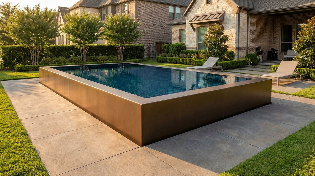 16 x 24 Canyon Bronze Black Sapphire Architectural Pool