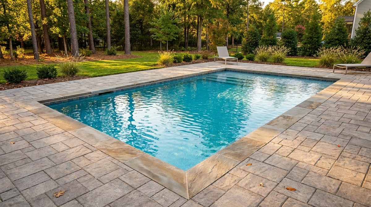 16 x 28 Blue Topaz Inground Steel Pool