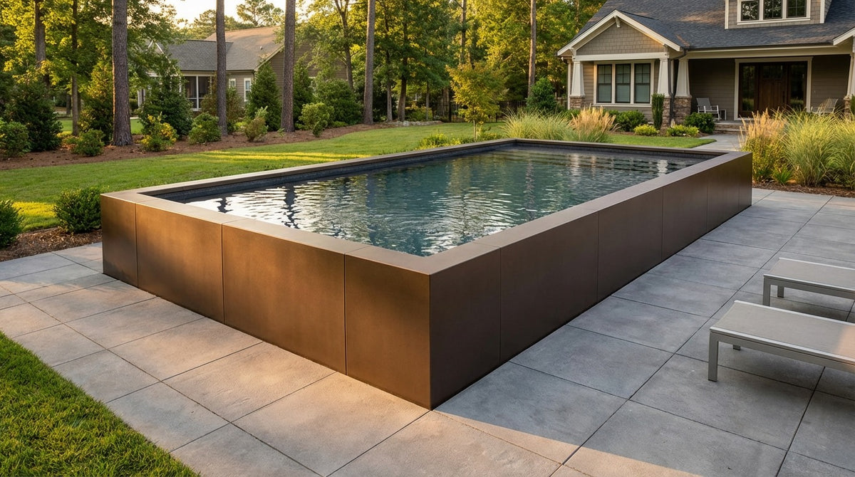 16 x 28 Canyon Bronze Titanium Stone Architectural Pool