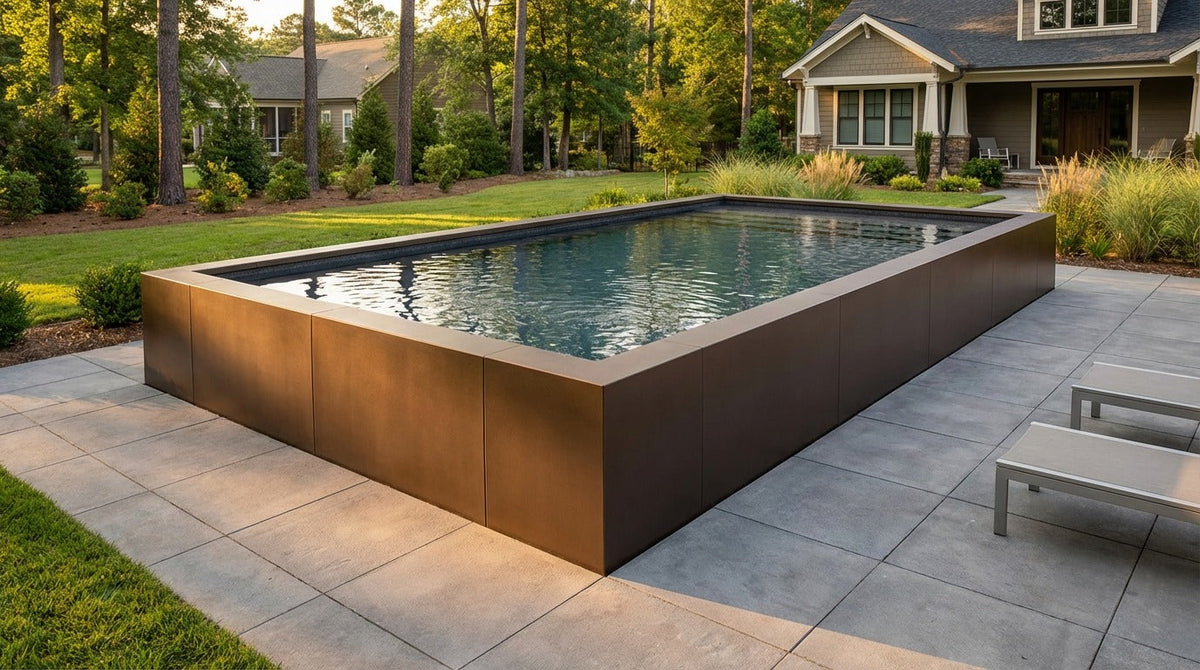 16 x 28 Canyon Bronze Titanium Stone Architectural Pool