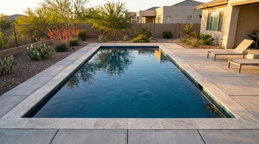 16 x 32 Black Sapphire Inground Steel Pool