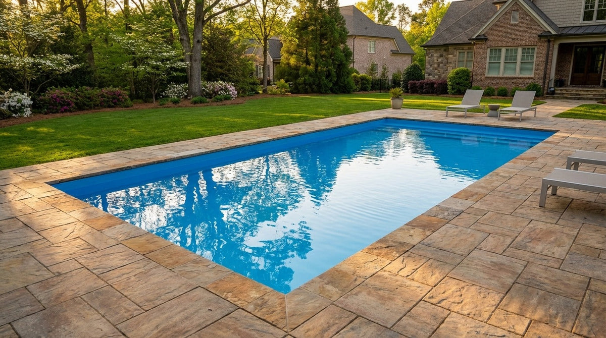 16 x 36 Aqua Blue Inground Steel Pool