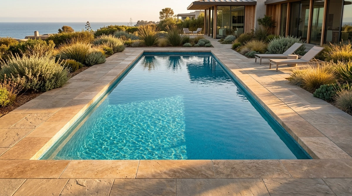 16 x 40 Blue Topaz Inground Steel Pool