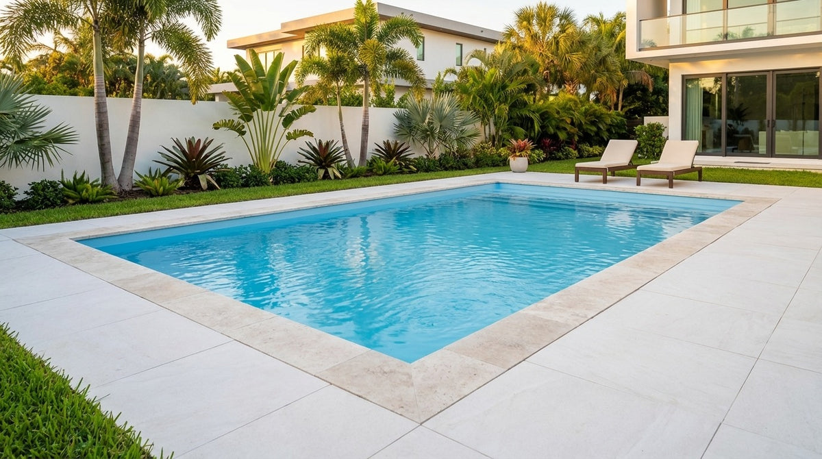 16 x 40 Aqua Blue Inground Steel Pool