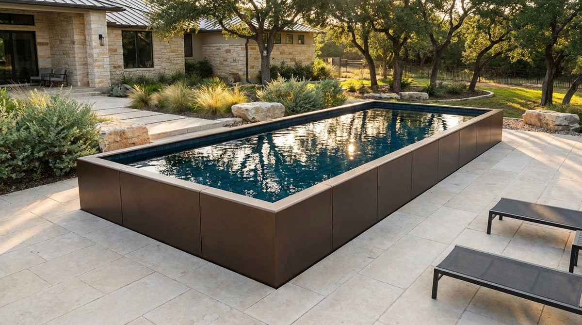 16 x 40 Canyon Bronze Black Sapphire Architectural Pool