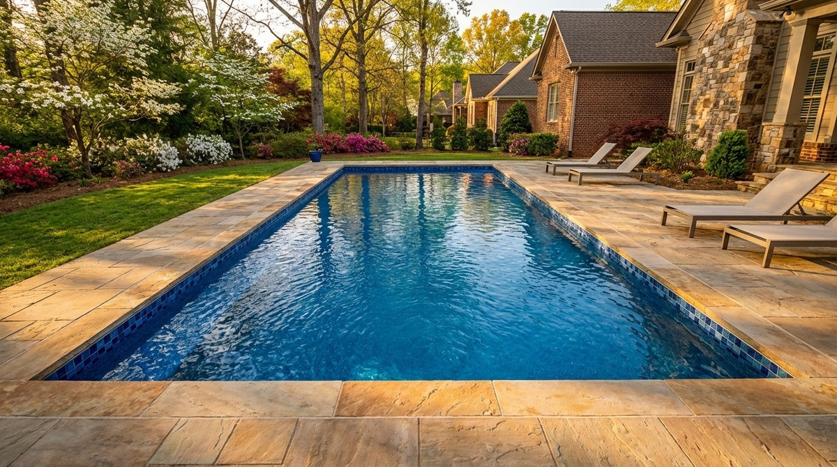16 x 44 Mystic Blue Inground Steel Pool