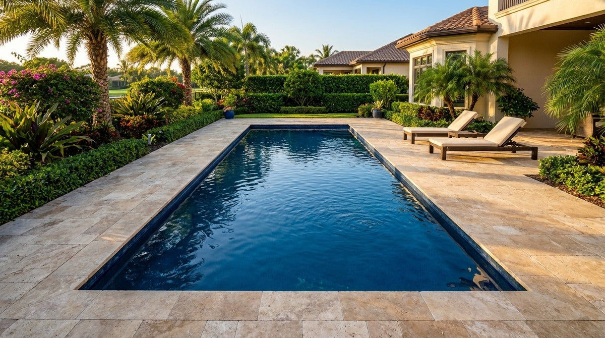 16 x 44 Deep Sea Blue Inground Steel Pool