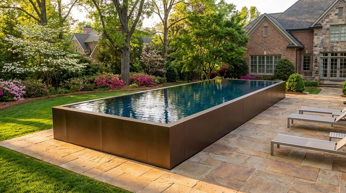 16 x 44 Canyon Bronze Black Sapphire Architectural Pool