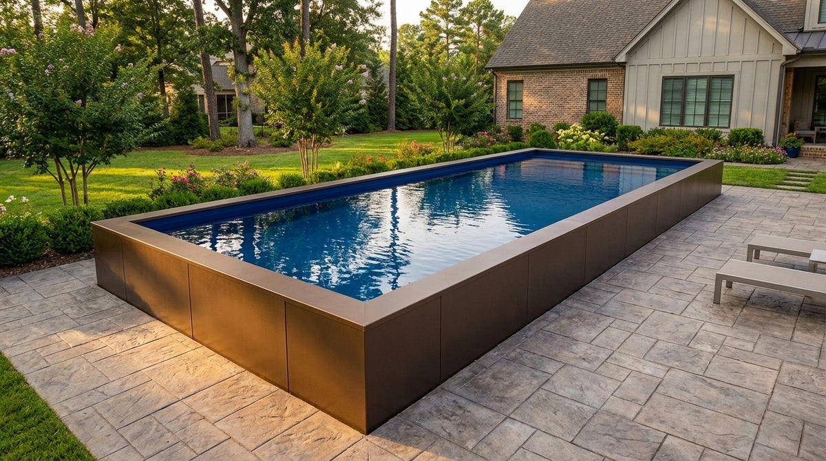 16 x 44 Canyon Bronze Deep Sea Blue Architectural Pool