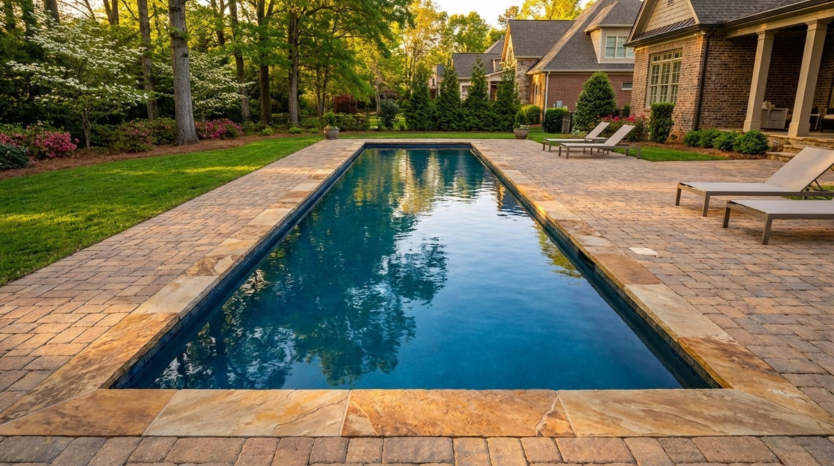 16 x 56 Deep Sea Blue Inground Steel Pool