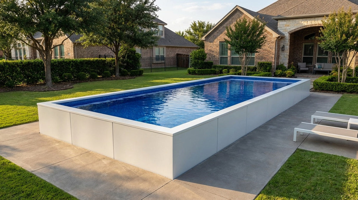16 x 60 Alpine White Blue Matrix Architectural Pool