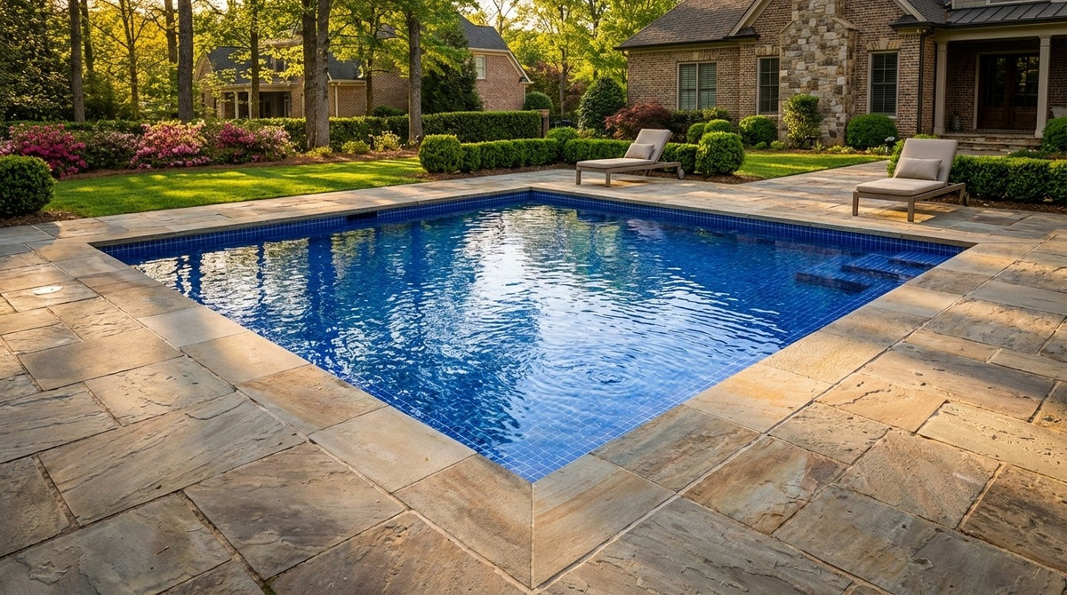 20 x 20 Blue Matrix Inground Steel Pool