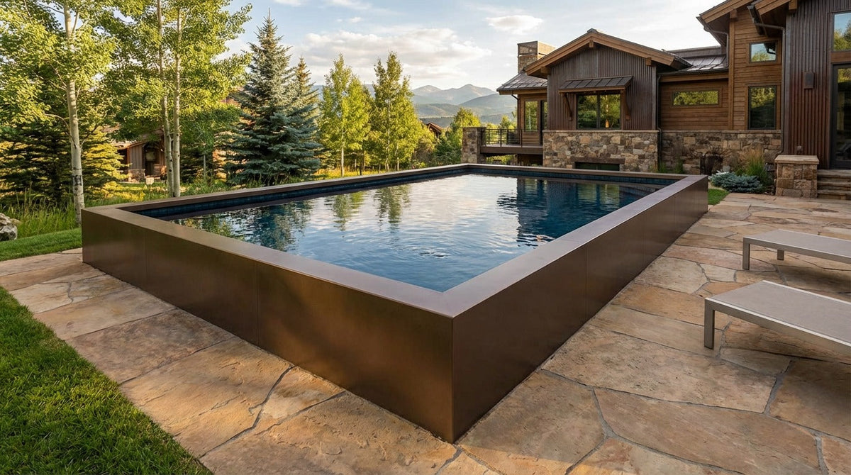 20 x 24 Canyon Bronze Black Sapphire Architectural Pool