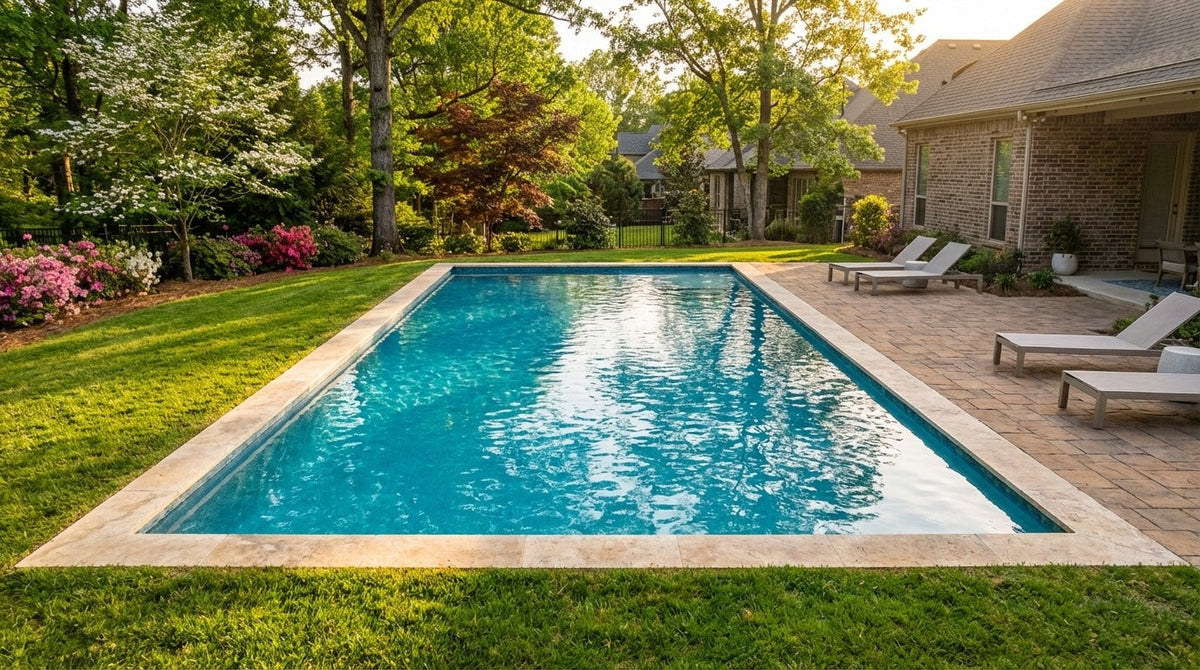 20 x 40 Blue Topaz Inground Steel Pool
