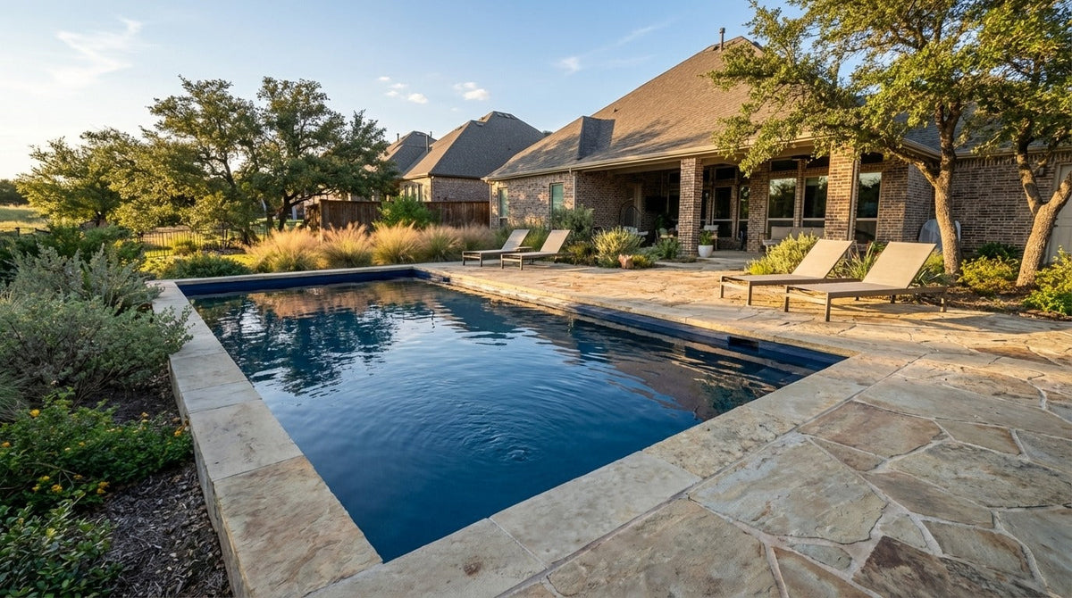 8 x 12 Deep Sea Blue Inground Steel Pool