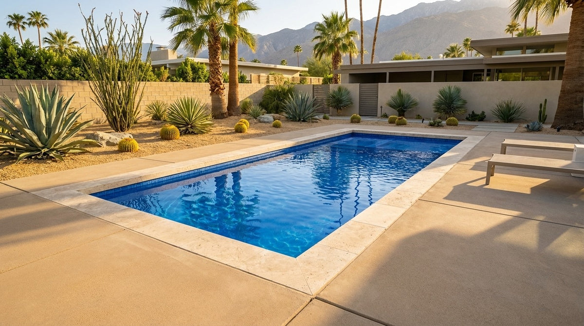 8 x 16 Blue Matrix Inground Steel Pool