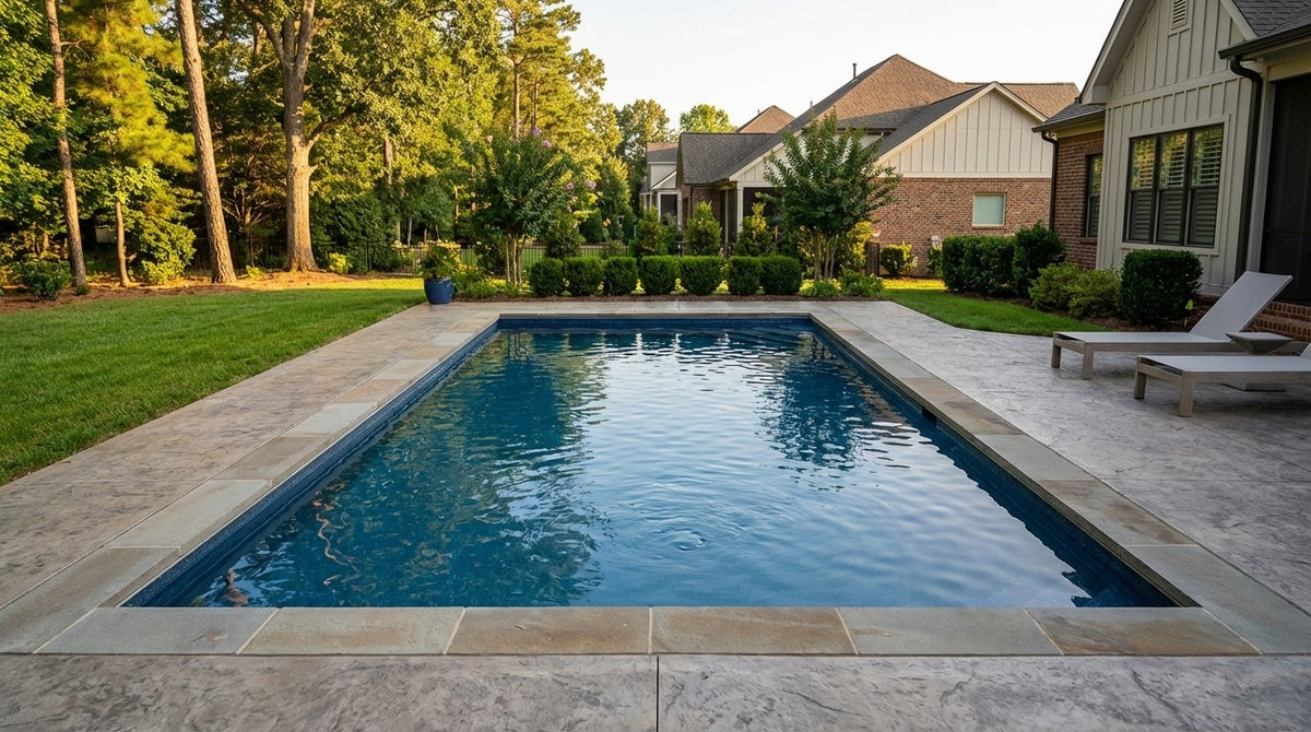 8 x 16 Deep Sea Blue Inground Steel Pool