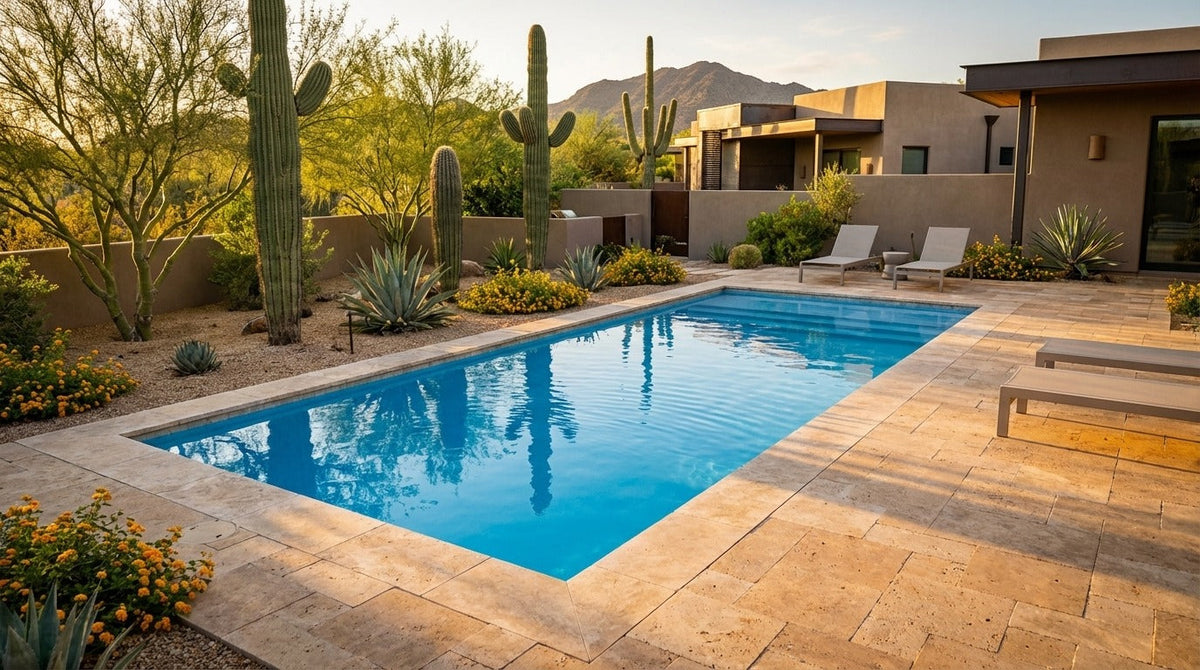 8 x 20 Aqua Blue Inground Steel Pool