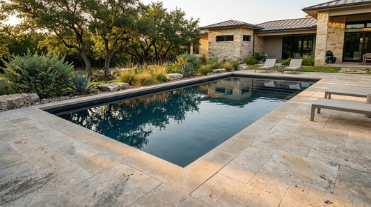 8 x 20 Titanium Stone Inground Steel Pool