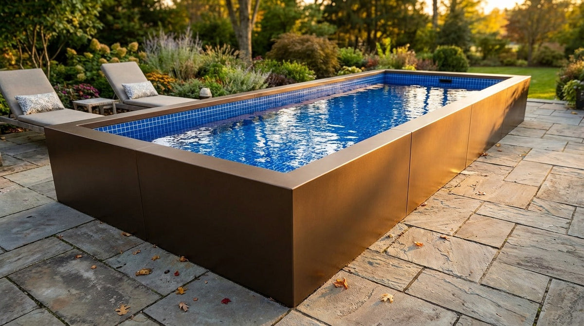 8 x 20 Canyon Bronze Blue Matrix Architectural Pool