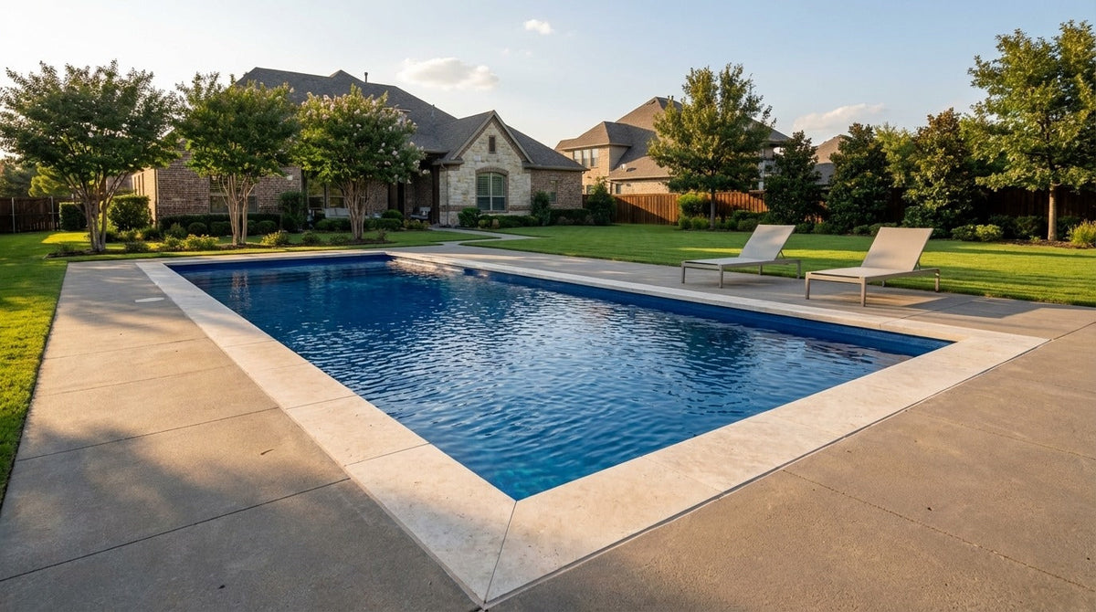 8 x 24 Deep Sea Blue Inground Steel Pool