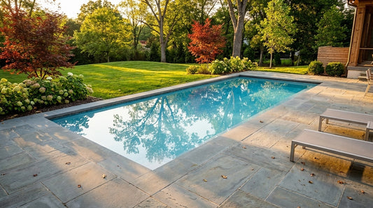 8 x 32 Aqua Blue Inground Steel Pool
