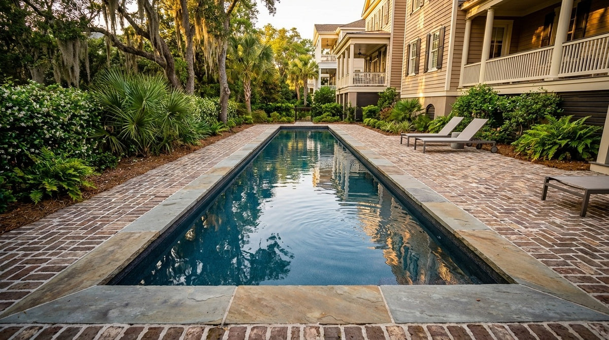 8 x 32 Titanium Stone Inground Steel Pool