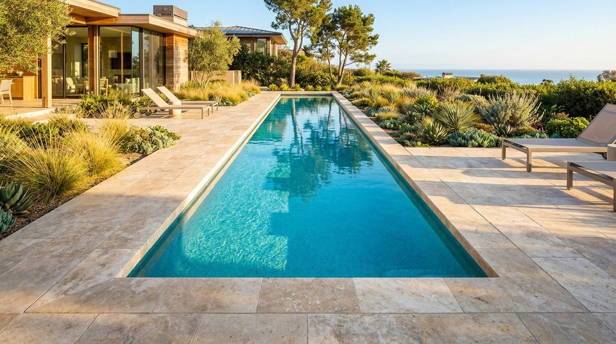 8 x 36 Blue Topaz Inground Steel Pool