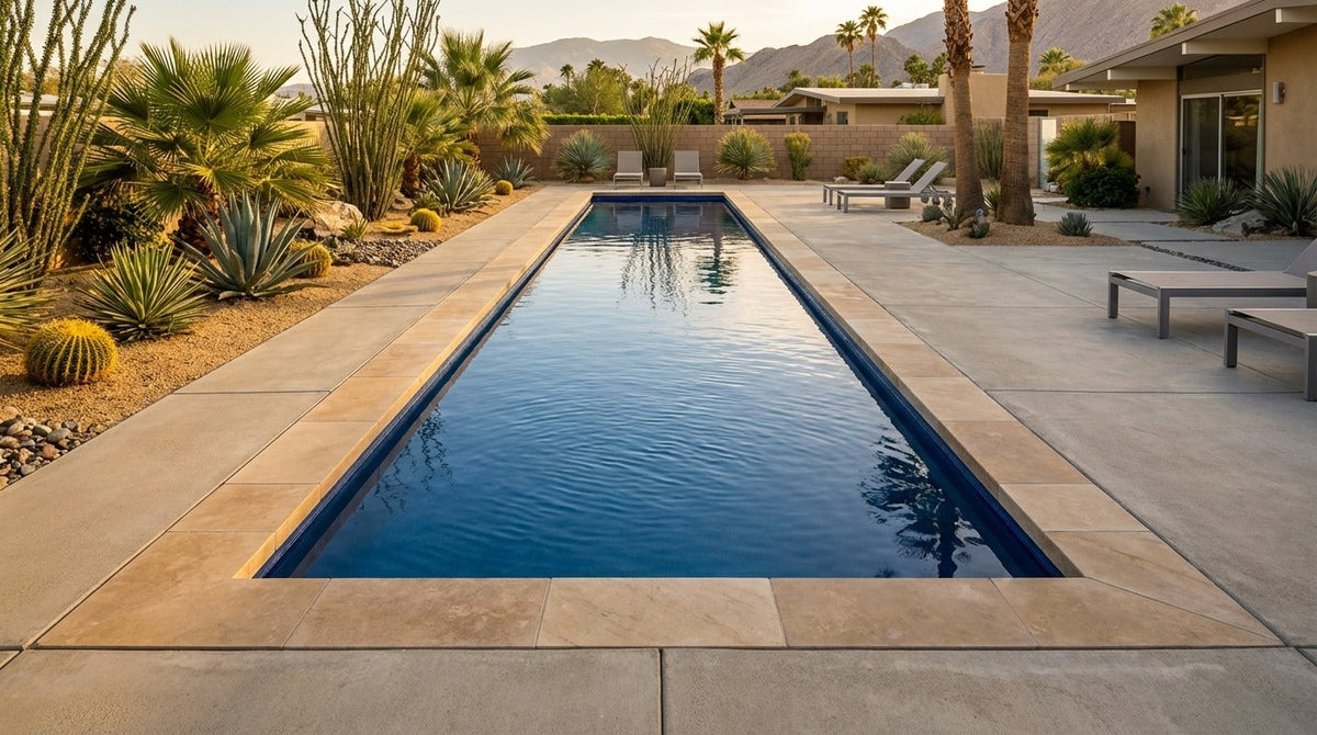 8 x 40 Deep Sea Blue Inground Steel Pool
