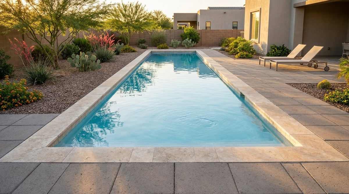 8 x 40 Aqua Blue Inground Steel Pool