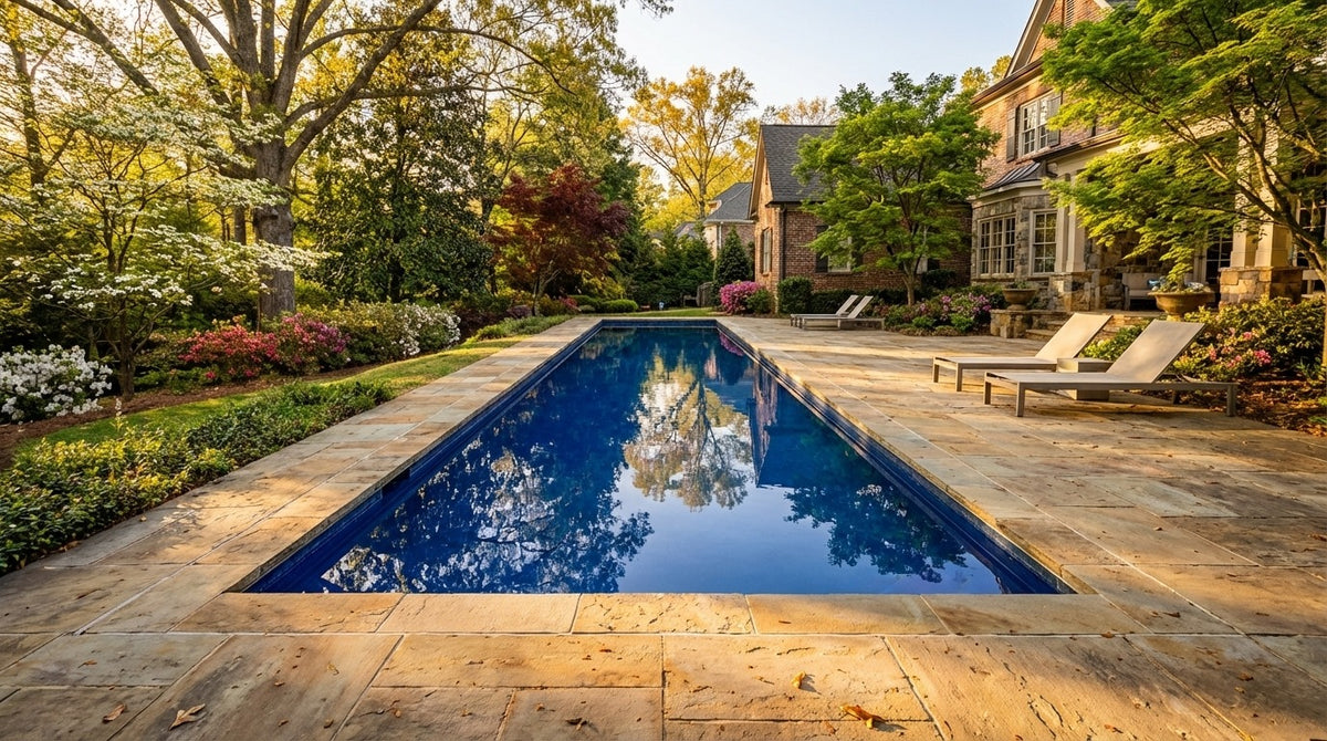 8 x 44 Deep Sea Blue Inground Steel Pool