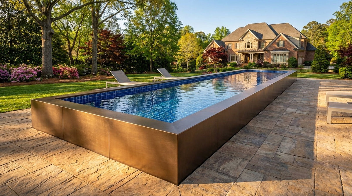 8 x 44 Canyon Bronze Blue Matrix Architectural Pool